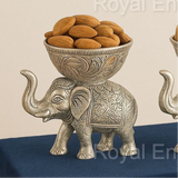 Handcrafted Antique silver Elephant Pair