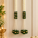 Floral decor hangings pack of 10
