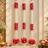 Floral decor hangings pack of 10