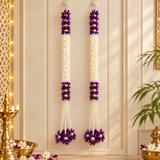 Floral decor hangings pack of 10