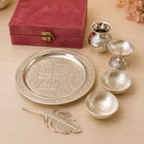German silver Puja Thali set