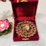 Brass Crystal Diya