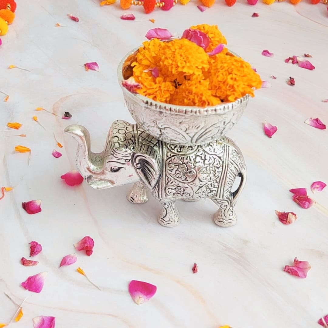 Handcrafted Silver Elephant