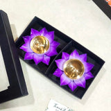Lotus brass Diya Gift Set