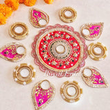 Gota Patti Work Rangoli