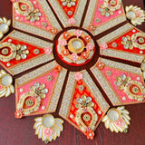 Handcrafted Pearl & Zari work Rangoli