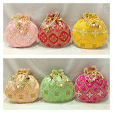 Embroidery Potli bags pack of 10