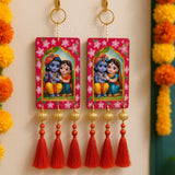 Radha Krishna Decor Hanging Pair