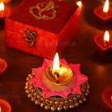 Lotus Ghungroo Diya Gift Box