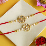 Kundan Rakhi set of 2