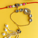 Kundan Rakhi Lumba Set
