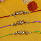 Kundan Rakhi set of 3
