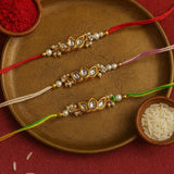 Kundan Rakhi set of 3