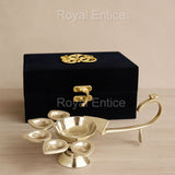 Silver Panchmukhi Diya
