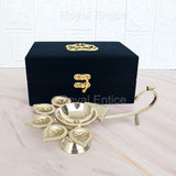 Silver Panchmukhi Diya