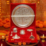 Silver Plated Puja Thali