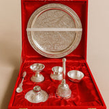Silver Plated Puja Thali