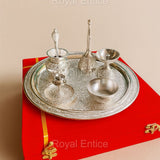Silver Plated Puja Thali