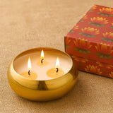Elegant Brass Candle Gift box