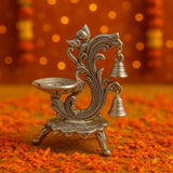 German Silver Bell Diya