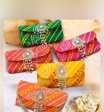 Traditional Bandhani clutch Pack of 10
