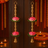 Elegant Decor Lotus Hanging Pair