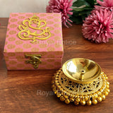 Brass Ghungroo Diya Gift Box