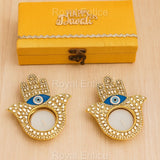 Stone Studded Evil Eye T light gift Box