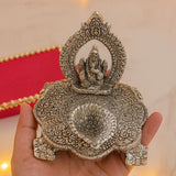 German Silver Ganpati Diya