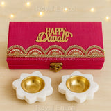 Marble Diya Gift Box