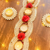 Elegant Pearlwork T light Mat