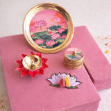 Kamal Brass Pooja Gift set