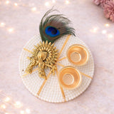 Krishna Kumkum Plate pack of 10