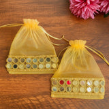 Mirror work Potli Pack of 10