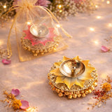Brass Ghungroo Diya pack of 10