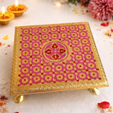 Pooja Chowki with Jute bag
