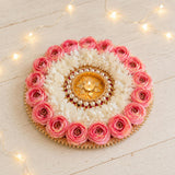 Floral t light mat