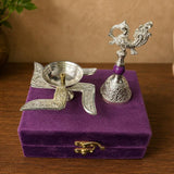 German silver Diya bell set