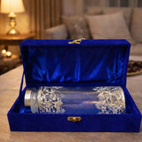 German Silver Glass Bottle