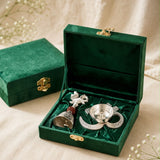 German Silver Diya Bell set