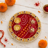Bandhani Puja Plate