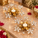 Crystal Glow T ligh Pair