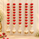 Rose Floral Hanging pack of 10