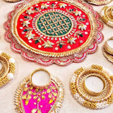 Gota Patti Work Rangoli