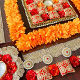 Colorful Zari work Rangoli