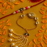 Kundan Rakhi Lumba Set