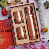 Copper Bottle & Glass Gift set