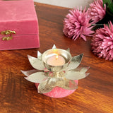 Silver Plated T light Holder