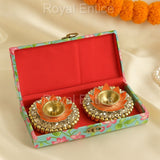 Lotus Ghungroo Diya Gift box