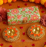 Lotus Ghungroo Diya Gift box